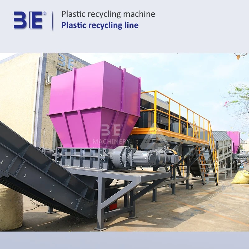 Plastic Shredder Granulator Pet Bottle Film Recycling Line Packing Plastic Film PP LDPE HDPE Plastic Recycling Machine