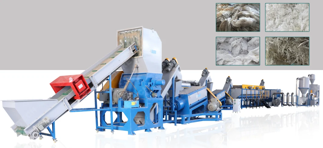 High Quality Crushing Washing Drying Machine Recycles Polyethylene Film / Waste Recycling Line