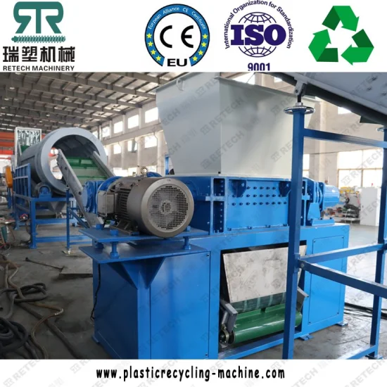 Retech PP PE HDPE LDPE 플라스틱 필름 농업용 필름 짠 가방 파쇄 세척 탈수 재활용 작은 알모양으로 하기 기계